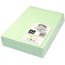 RAINBOW SYSTEM BOARD 200GSM A4 Green  Pack of 200