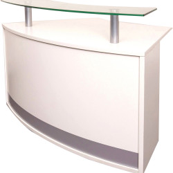 RAPIDLINE RECEPTION COUNTER Modular  Glass Top Component W1339xD800xH935mm