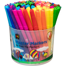 EDVANTAGE MASTER MARKERS Assorted Colours Tub of 96