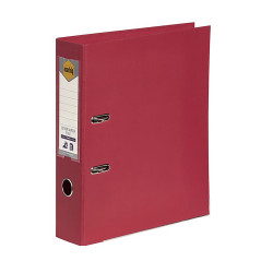 MARBIG PE LINEN LEVER ARCH A4 Deep Red