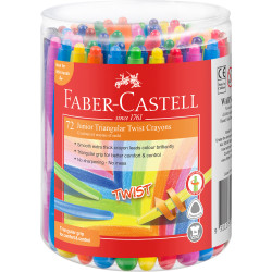 FABER-CASTELL TWIST CRAYONS Class Pack Jar of 72