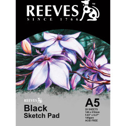 REEVES BLACK SKETCH PAD A5