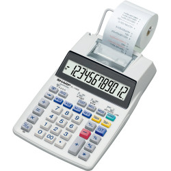 SHARP EL-1750V CALCULATOR 12 Digit. 2 Colour Printer Tax Function