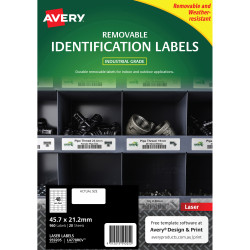 Avery 959205 Heavy Duty Industrial Labels White L4778 20 Sheets