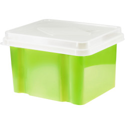 Italplast Storage - File Box Lime Base - Clear Lid