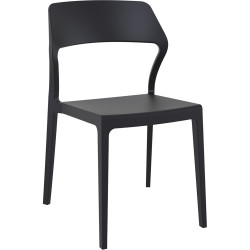 Siesta Stackable Chair Black without Arms