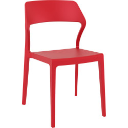 Siesta Stackable Chair Red without Arms