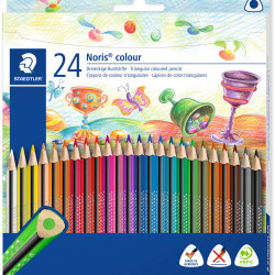 Noris Club Triangular Coloured Pencil Assorted Pack of 12