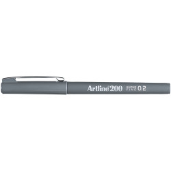 Artline 220 0.2mm Fineliner Pen Grey BX12