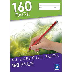 Sovereign Exercise Books A4 8mm Ruled 160pg PACK OF 10