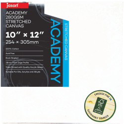 Jasart Academy Canvas Thick Edge 254 x 305mm 10 x 12 inch PACK OF 6