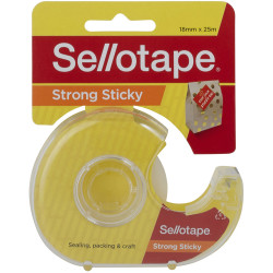 Sellotape Sticky Tape 18mmx25m With Dispenser Clear