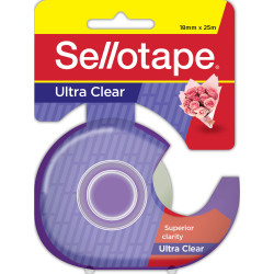 Sellotape Ultra Clear Tape 18mmx25m With Dispenser Clear