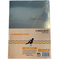 BIBBULMUN BINDING COVERS A4 Clear 200 Micron Pack of 100