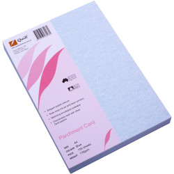 QUILL PARCHMENT CARD A4 176gsm Blue Sheet of 50
