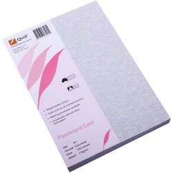 QUILL PARCHMENT CARD A4 176gsm Gunmetal 50 Sheets