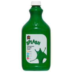 EDUCATIONAL COLOURS CLASSROOM SPLASH PAINT ACRYLIC 2 LITRE MARTIAN GREEN