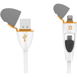 EXTREME MAC LIGHTNING CABLES 2 in 1 With Micro Adaptor