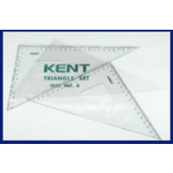KENT SET SQUARE NO 8 SET OF 2 160MM AND 230MM