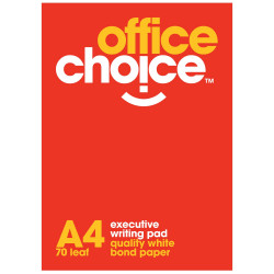 OFFICE CHOICE EXECUTIVE PAD A4 Ruled 70gsm 70 Leaf TO