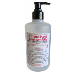 PHOS ESSENTIAL TASMANIAN MADE HAND SANITIZER  - 80% ethanol hand sanitizer - PUMP LIDS - 500ml - AVAILABLE NOW!!!