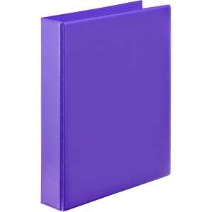 MARBIG CLEARVIEW INSERT BINDER A4 2D RING 25MM PURPLE