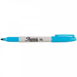 SHARPIE FINE POINT MARKER Permanent 1.0mm Fine Turquoise Box of 12