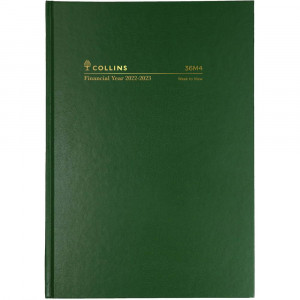 Collins Financial Year Diary A6 Week to Opening Green
