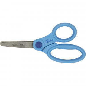 Westcott Scissor Antimicrobial 127mm Blunt Tip Blue 