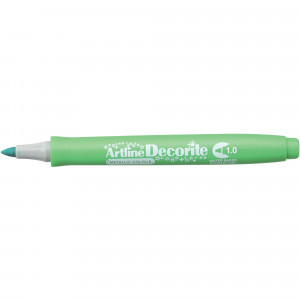 Artline Decorite Markers 1.0mm Bullet Metallic Green Pack Of 12