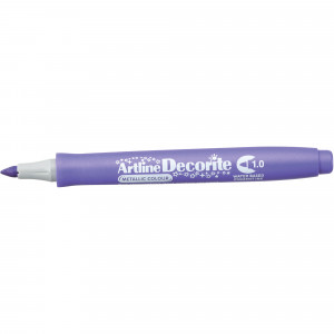Artline Decorite Markers 1.0mm Bullet Metallic Purple Pack Of 12