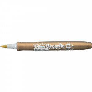 Artline Decorite Brush Markers Metallic Gold Pack Of 12