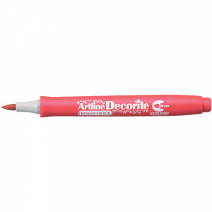 Artline Decorite Brush Markers Metallic Red Pack Of 12