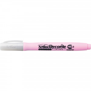 Artline Decorite Markers 3.0mm Chisel Pastel Pink Pack Of 12