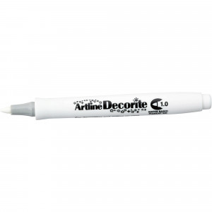 Artline Decorite Markers 1.0mm Bullet Standard White Pack Of 12