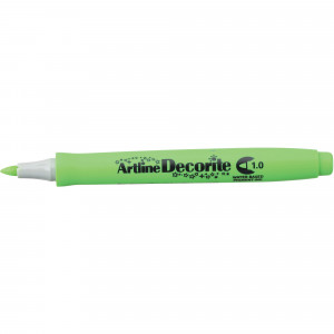 Artline Decorite Markers 1.0mm Bullet Standard Yellow Green Pack Of 12