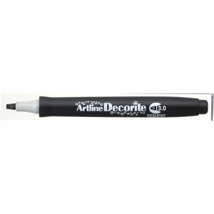 Artline Decorite Markers 3.0mm Chisel Standard Black Pack Of 12