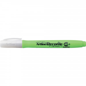 Artline Decorite Markers 3.0mm Chisel Standard Yellow Green Pack Of 12