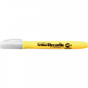 Artline Decorite Markers 3.0mm Chisel Standard Yellow Pack Of 12