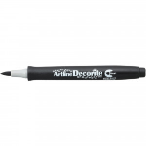 Artline Decorite Brush Markers Standard Black Pack Of 12
