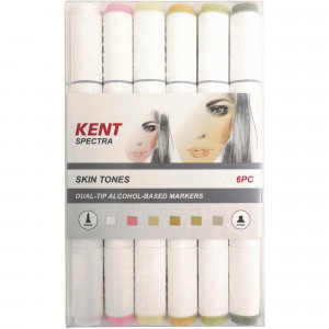 Kent Spectra Marker Graphic Design Skin Tones Set of 6