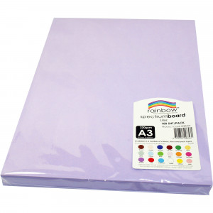 Rainbow Spectrum Board A3 220gsm Lilac 100 Sheets