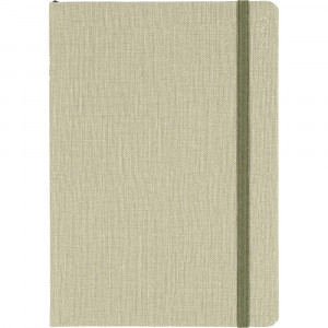 Debden Designer Diary A5 Week To View Textured Fabric Green