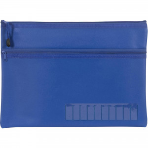 Celco Pencil Case Name  2 Zips Large 350x180mm  Blue