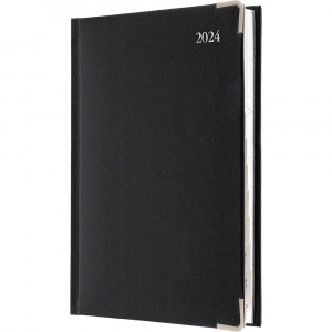 COLLINS MANAGEMENT DIARY Day To Page A4 Bonded Leather Black