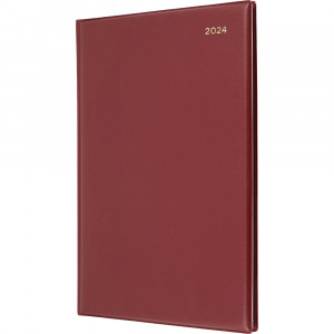 Collins Belmont Pocket Diary 2 Days To A Page A4 Burgundy