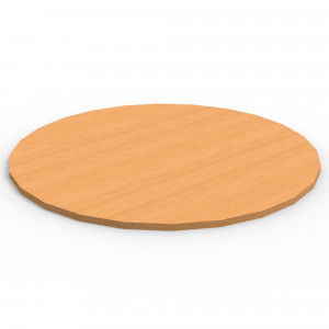 Rapidline Melamine Round Table Top Only 25mm Thick 900mm Diameter Beech