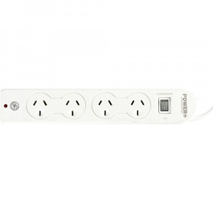 POWERPLUS POWERBOARD 4 OUTLET Master Switch,Surge & Overload