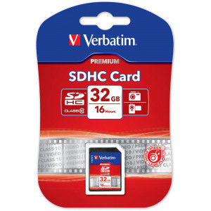 VERBATIM SDHC MEMORY CARDS 32GB (Class 10)