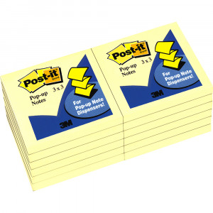 POST-IT R330-YW POP UP NOTES Refills 76x76mm Yellow - Pack Of 12
